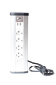 Блок розеточный управляемый (WI-FI), 4х2К+З, 2-USB (45х45), алюминий | 400007 SPL
