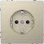 Розетка 1-м СП Merten D-Life 16А IP20 с заземл. без защ. шторок SD сахара SchE MTN2301-6033 Schneider Electric