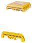 Шина "PE" "земля" в желтом изоляторе на DIN-рейку 8x12мм 14 групп | SQ0801-0218 TDM