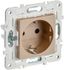Розетка SKANDY 16А с заземл. защ. шторки безвинт. крепл. SK-R06Sa песочн. IEK SK-R14-16-1-K98
