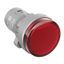 Сигнальная лампа со встроенным диодом 220В, красная, зажим Push-In - M22L-F220RPU ДКС