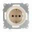 Механизм розетки 1-м СП Florence 16А IP20 с заземл. винт. контакты беж. 1E10201301 OneKeyElectro 2172788 ССТ