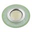 Светильник декор.встр Luciole DLS-L142 GU5.3 GLASSY/GREEN доп.LED подсветка 3Втстекл. зерк./светло-зеленый. | UL-00003882 Fametto