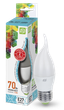 Лампа светодиодная LED-Свеча на ветру-standard 7.5Вт свеча ветру 4000К нейтр. бел. E27 675лм 160-260В ASD 4690612004587