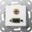 Мех-м с накладкой VGA с/у пластик белый IP20 Gira System 55 | 565803