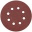 Круг шлифовальный с отверстиями (липучка) 125мм Р 80 алюм./оксидные (уп.5шт) КУРС 39784