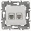 Розетка комбинированная RJ45+RJ11, Эра12, слоновая кость, 12-3109-02 - Б0018249