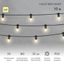 Гирлянда светодиодная "LED Galaxy Bulb String" 10м 6х30LED тепл. бел. 25Вт IP65 соединяемая провод каучук черн. Neon-Night 331-326