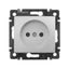 Розетка 1-местная без заземления защитных шторок 16А алюминий VALENA DIY - 694341 Legrand