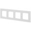 Рамка для розеток и выключателей Серия 12 12-5204-01М на 4 поста, Классик, белый матовый | Б0067764 ЭРА