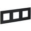 Рамка 3-м SKANDY SK-F33Bl металл черн. IEK SK-M32-M-K02
