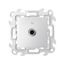 Розетка телевизионная проходная TV S24 Harmonie алюм. Simon 2410475-033