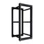 Стойка серверная OR двухрамная 45U 600-1000мм, комплект ножек, черный RAL 9005 - NTSS-2POR45U/600-1000-BL УТ000140603