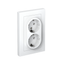 Розетка 2-м СП AtlasDesign 16А IP20 с заземл. в сборе бел. SE ATN000124 APC