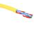 Кабель витая пара категории 5e, U/UTP, 4 пары, 24 AWG, нг(A)-HF, внутренней прокладки, желтый, коробка 305 м - 19C-U5-12YL-B305 Eurolan