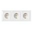 Розетка 3-м СП 16А IP20 с заземл. защ. шторки бел. Bylectrica РС16-359