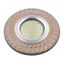 Светильник декор.встр Luciole DLS-L144 GU5.3 GLASSY/LIGHT TEA доп.LED подсветка 3Вт, стекл,зерк./светло-коричневый. | UL-00003889 Fametto