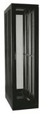 Шкаф напольный WZ-IT-188060-69AA-2-161-FP 19",18U,896х800х600мм,дв.стекл. с бок.вст.,сзади укороч.дв.+ф.панель 3Uчерн.(RAL9005)разобр. | 412066 Zpas