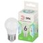 Лампа светодиодная LED 6 Вт 600Лм 4000К шар нейтральный E27 220-240В P45-6W-840-E27 Green Line - Б0067067 ЭРА