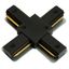 Коннектор X-образный черный для шинопровода CAB1007 - 51894 FERON