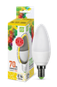 Лампа светодиодная LED-свеча-standard 7.5Вт свеча 3000К тепл. бел. E14 675лм 160-260В ASD 4690612003924