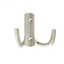 Крючок 2-х рожковый с перфорацией сатин (пакет) Tech-Krep/Zitar 129910