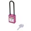 Замок безопасности навесной нейлоновая дужка BD-G38 Purple - 10266 ПТК