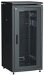 Шкаф сетевой 19дюйм ITK LINEA N 28U 600х600 мм перфорированная передняя дверь черный - LN05-28U66-P IEK