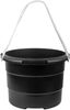 Ведро строительное пластиковое для переноски раствора, усиленные стенки, канатные ручки 40 л - 04100 РОС