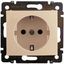 Розетка 1-местная с заземлением защитными шторками 16А безвинтовое крепление слоновая кость VALENA - 774122 Legrand
