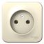 Розетка 1-м ОП Blanca 16А IP20 250В без заземл. защ. шторок молоч. SE BLNRA000102 APC