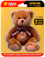 Крючок SHT12-S1C-12 на силиконовом креплении Мишка Teddy 12х14.5 см нагрузка до 2,5 кг | Б0002519 СИЛА