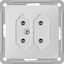 Розетка 2-м СП W59 6А IP20 под пл. вил. бел. SchE RS6-253-1-86 Schneider Electric
