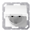 SCHUKO®-розетка 16 A / 250 B ~ с крышкой| AS1521BFKLWW |Jung