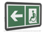 Знак безопасности PS-33186-Black.E72''Напр. движения к эвак. выходу МГН налево'' - a32991 BS
