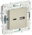 Розетка USB A+C 18Вт SKANDY SK-R13B беж. IEK SK-U22-018-K10