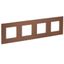 Рамка 4-м SKANDY SK-F34Br металл шоколад IEK SK-M42-M-K30