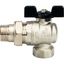 Кран шаровой со сгоном угловой 1' ВН ручка бабочка - RG008Q0M49QPCN STOUT SVB-0008-000025