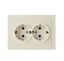 Розетка 2-м СП Пилот с заземл. бел. БЕЛТИЗ RS16-238-Б Bylectrica