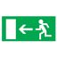 Табличка Направление к эвакуационному выходу налево 100х300 мм, REXANT - 56-0025-2 MEET