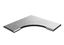Крышка к углу плоскому плавному 90 град. лотку 50, толщ. 0,7 мм, Сендзимир цинк, 022051 | КУПТП90-50-0,7-R100-СЦ Ostec КУПТп- 50 021551