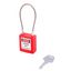 Замок безопасности навесной с тросом BD-G41 Red - 10267 ПТК