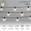 Готовый профессиональный набор: Евро Belt Light 2 жилы шаг 40 см, Теплые Белые LED лампы (6 LED) - 331-346 NEON-NIGHT