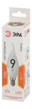 Лампа светодиодная LED BXS-9W-827-E14 Лампы СВЕТОДИОДНЫЕ СТАНДАРТ ЭРА (диод, свеча на ветру, 9Вт, тепл, E14) | Б0027973