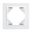 Рамка одноместная, серия Эрна, PFR00-9001-01, белый | 39623 STEKKER FERON PFR00-9001-01