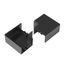 Поворот на 90 градусов 25х16 черный (4 шт/комп) для кабельного канала | PR08.12908 Промрукав Строитель