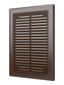Решетка вентиляционная вытяжная, из ABS пластика 183х253, цвет Коричневый - 1825Р кор ЭРА 10640