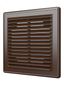 Решетка вентиляционная вытяжная, из ABS пластика 150х150, цвет Коричневый - 1515Р кор ЭРА 10646