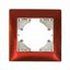 Рамка 1-местная Bravo цинк, тёмно-красный - С1010-039 GUSI