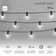 Гирлянда светодиодная "LED Galaxy Bulb String" 10м 6х30LED бел. 25Вт 220-240В IP65 соединяемая провод каучук черн. Neon-Night 331-325